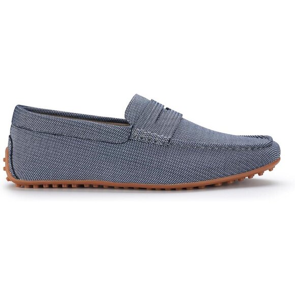 〽️Men\'s Sky Blue Aldo Collection Slip On Penny Driving Moccasins Loafer
